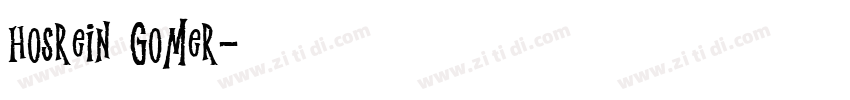 Hosrein Gomer字体转换